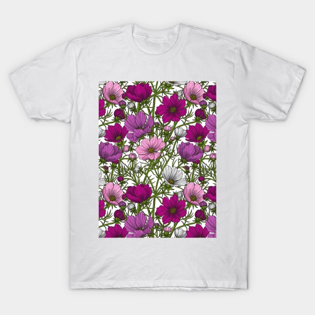 Cosmos flowers mix T-Shirt by katerinamk